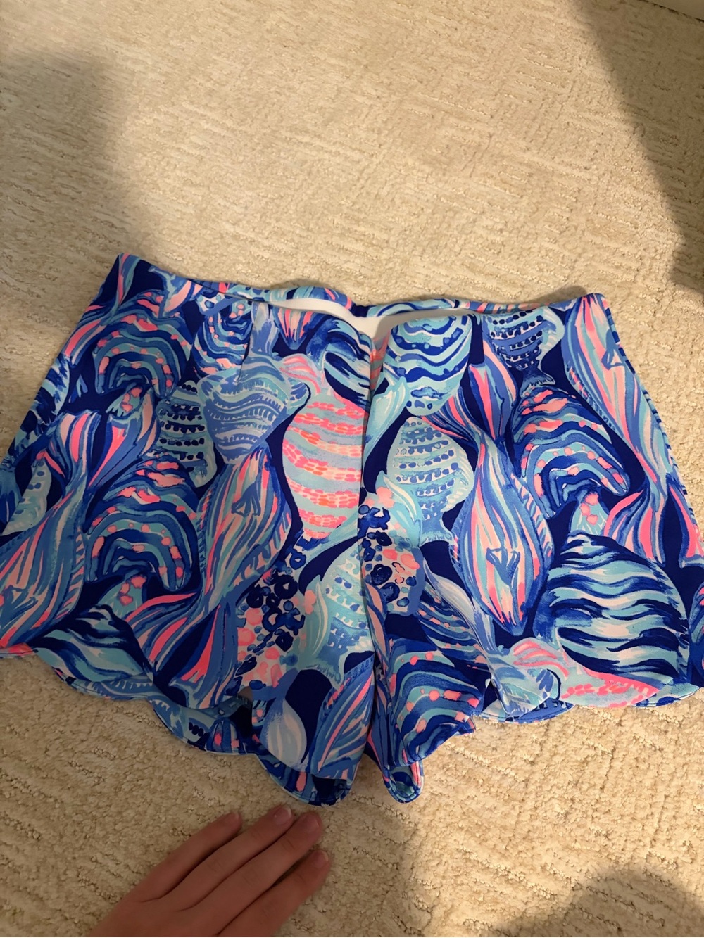 Lilly Pulitzer scalloped Blue Multi Women’s Shorts